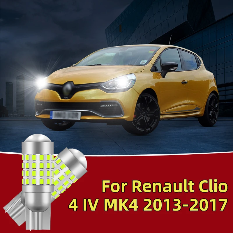 

2PCS Car Led Bulb For Renault Clio 4 IV MK4 2013-2017 Clearance Lights T10 W5W side marker position Signal Lamp 12V 24V White
