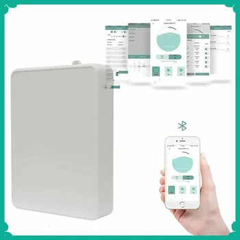 블루투스 스피커가 있는 리모컨 공기 화산 가습기, 전기 화염 시뮬레이션, 3D 블루 파이어 오일 에센셜 아로마 디퓨저 