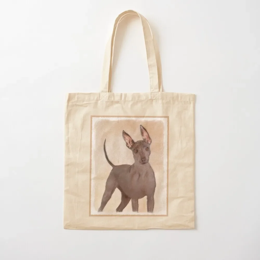 Xoloitzcuintli Painting - Cute Original Dog Art Tote Bag sacs de shopping custom tote bag Tote Bag