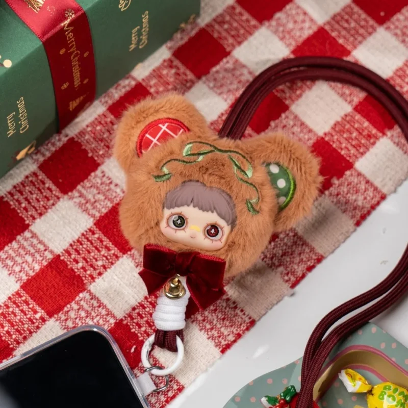 حقيقية Maymei الحظ جرس أفخم حزام الهاتف لعبة عصرية اليدوية جمع عيد الميلاد هدايا عيد الميلاد 2025 الخريف الشتاء النساء