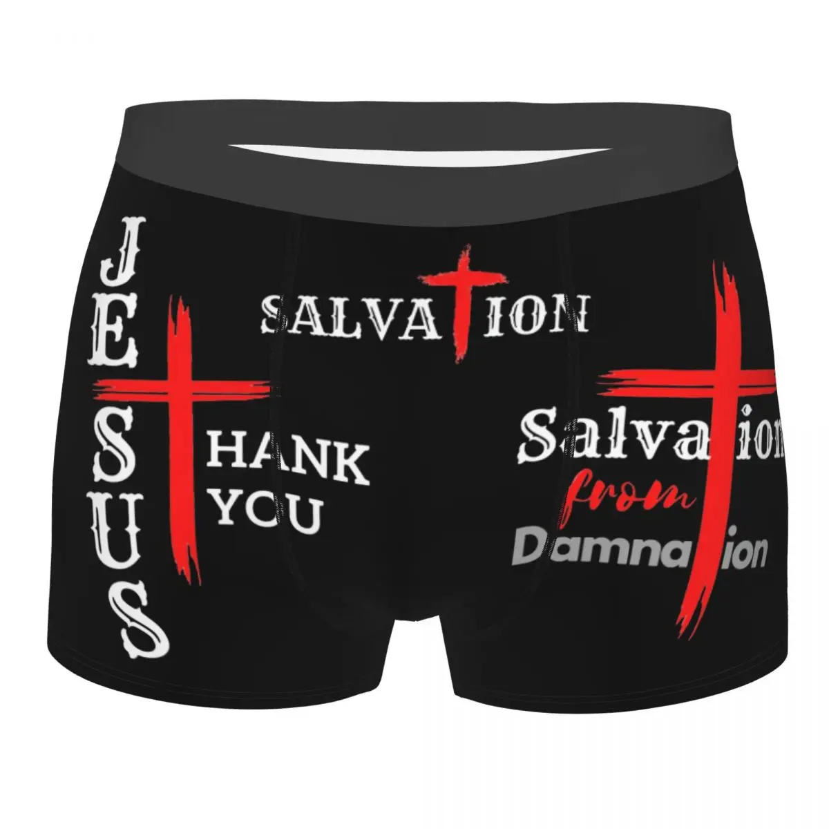 Men's Underpants Christian Catholic Salvation Breathable Panites Comfortable Boxers