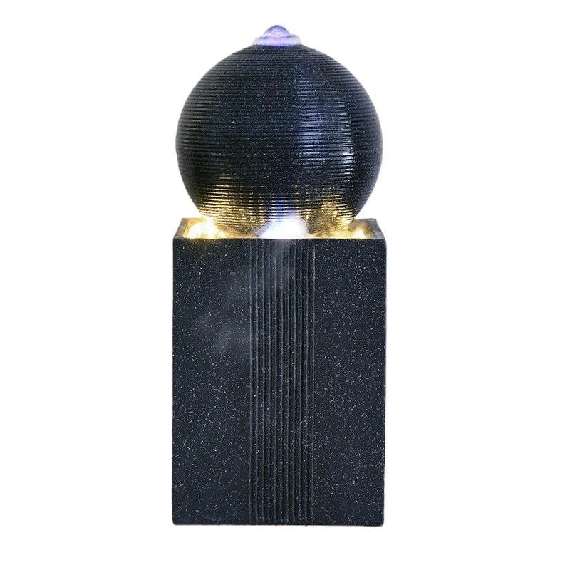 Flowing water fountain feng shui ball floor ornament living room home decoration