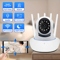 Wireless Security Surveillance PTZ Camera Wifi IP Outdoor 4X Zoom Cameras AI Human Tracking Two-way Audio HD Night Baby Monitor