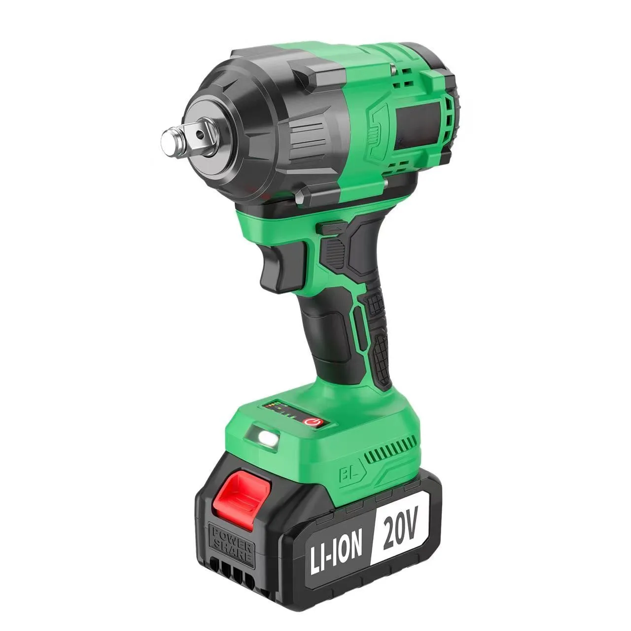 

20253 1/2 20V Industrial-Grade Cordless Impact Wrench 800nm Max Torque DIY Electric Wrench Drop Shipping Supported Local US