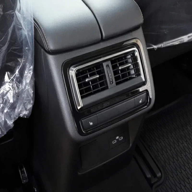 

Для Mazda CX60 CX 60 2022 2023 2024, черный, заднее сиденье, автомобильная розетка переменного тока, ручка переключения передач, накладка, аксессуары для интерьера