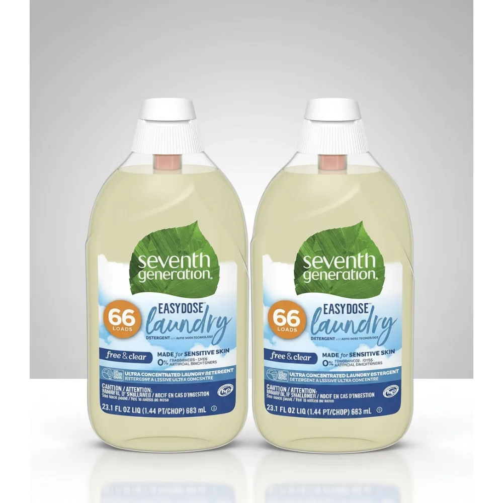 

Ultra Concentrated Liquid Laundry Detergent for Sensitive Skin, Plant-Based Formula, Easy Dose Technology, 23.1 Fl Oz (6 Pack)