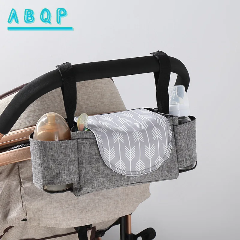 Baby Stroller Bag Large-capacity Stroller Hanging Bag Multi-functional Lightweight Stroller Diaper Storage Bag High Quality