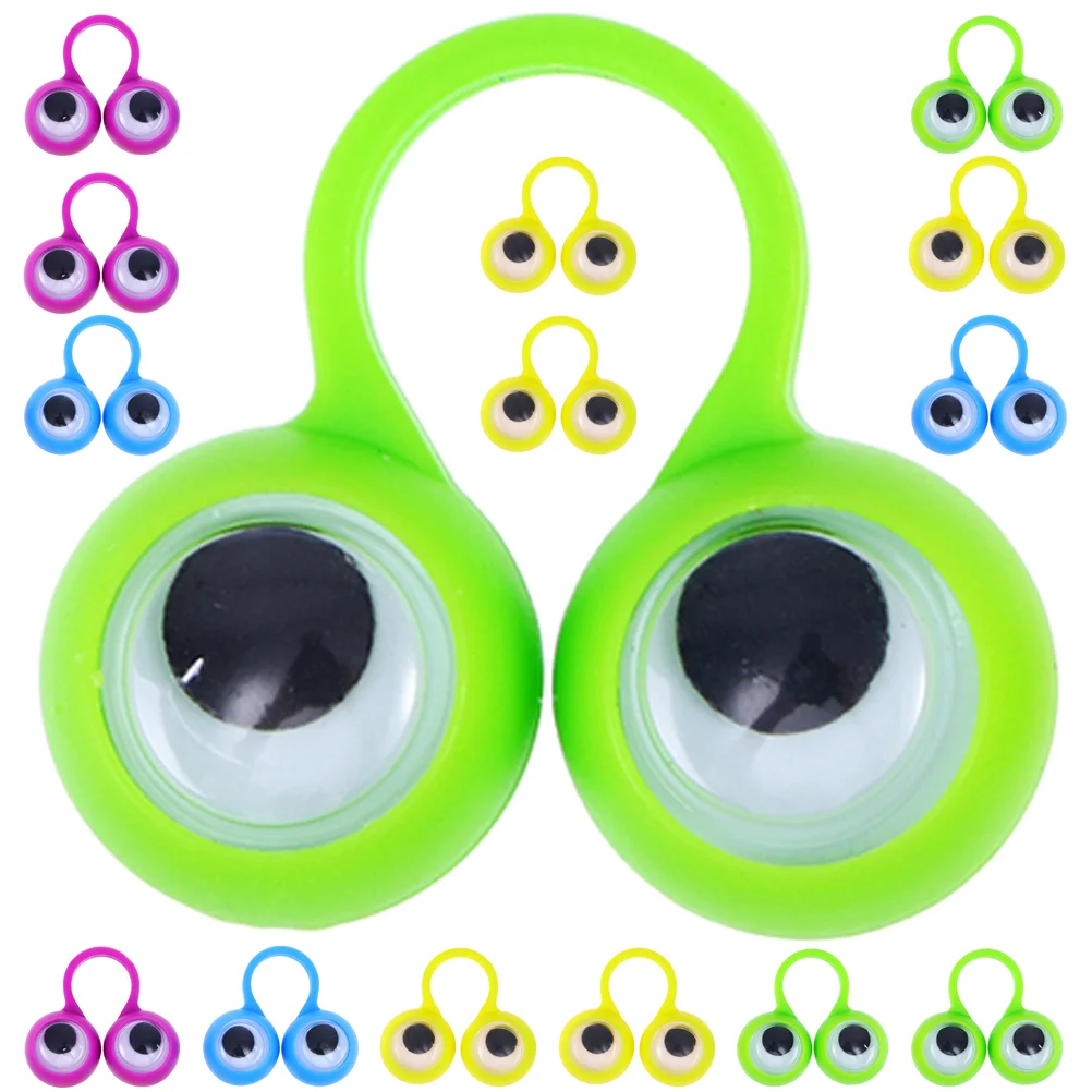 Anneau pour les Yeux, Faux Globes Oculaires, Anneaux Googly, Marionnettes à Doigt, Jouets pour Enfants, ix, Petits Enfants, 48 Pièces