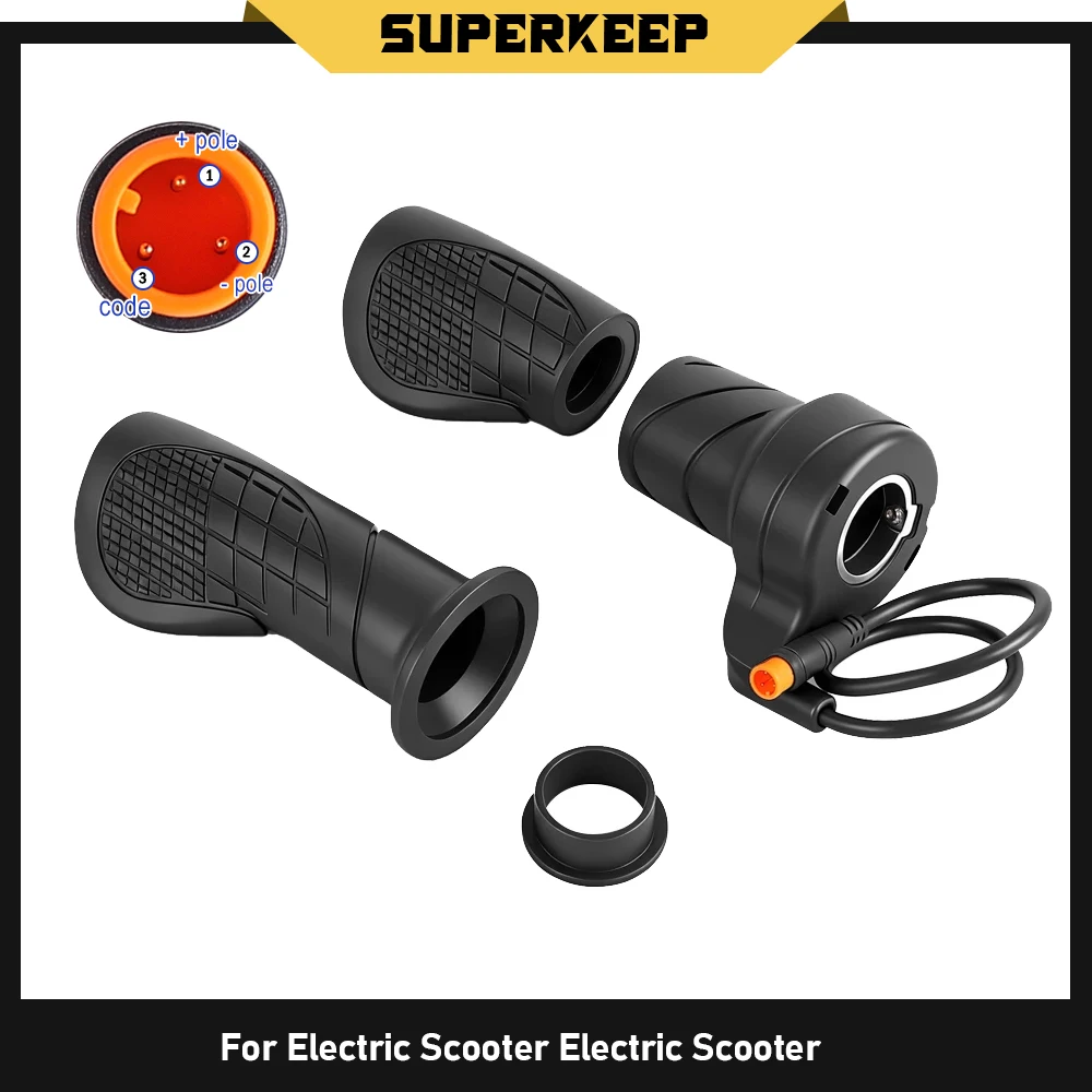 موصل مقاوم للماء نصف تويست خنق ل سكوتر كهربائي دراجة هوائية جبلية مقبض خنق تعديل أجزاء الدراجة الكهربائية #1