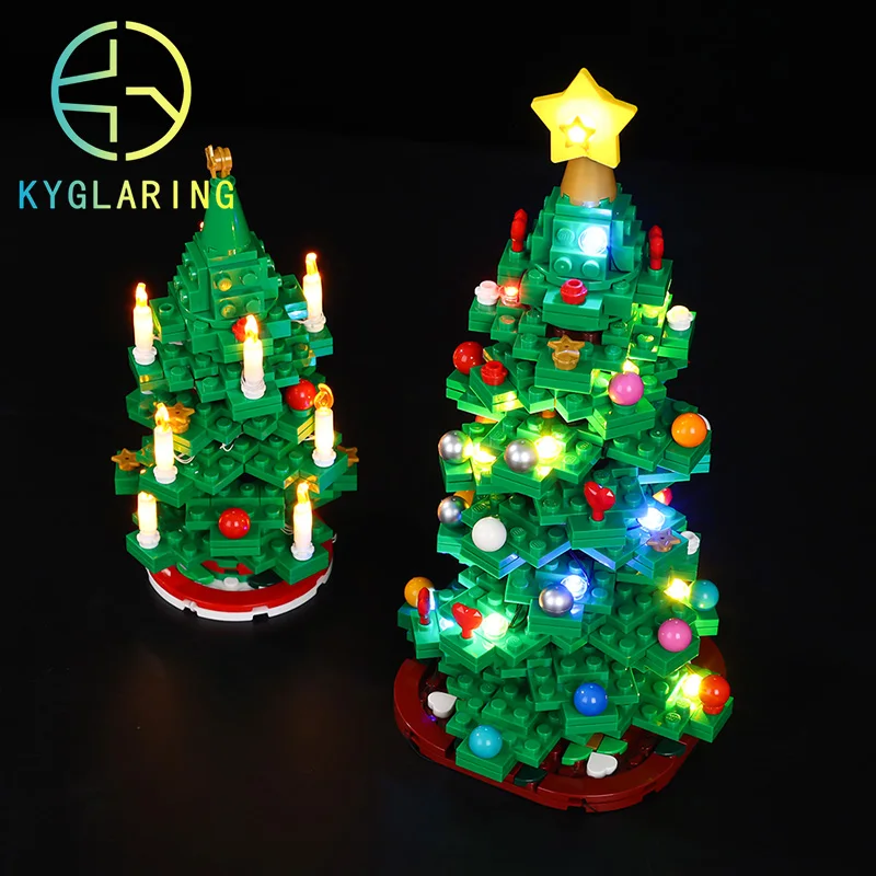 Merry Christmas Decoration Kyglaring LED Kit For 40573 Christmas Tree Lighting Set DIY Toys (Not Included Building Blocks)