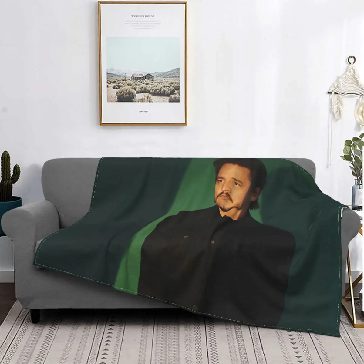 Pedro Pascal Mature Blanket Meilleur Acteur De Groupe Fleece Autumn/Winter Thin Throw Blankets For Car Plush Thin Quilt