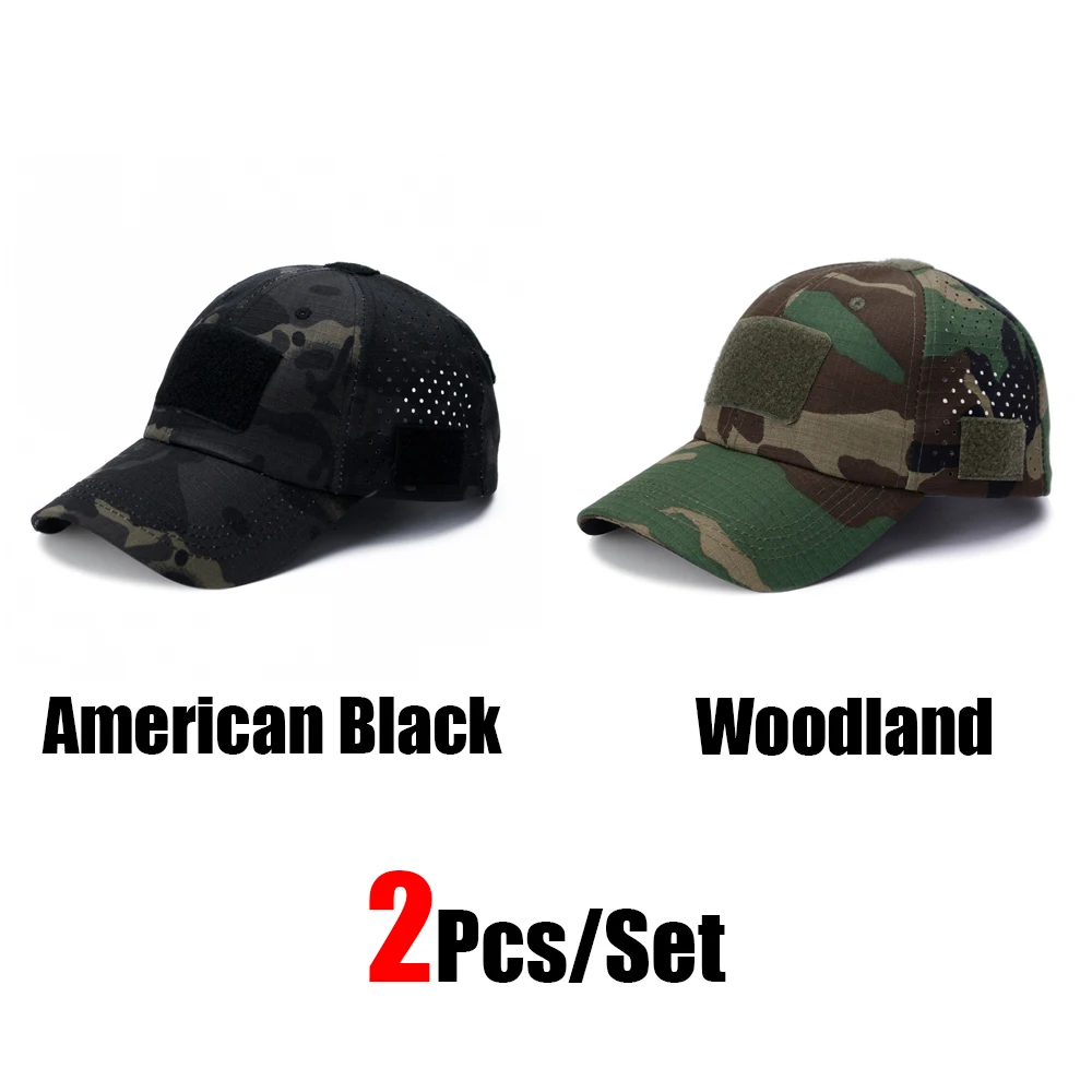 1/2 stücke Neue Männer Camouflage Baseball Kappe Atmungsaktive Sonnencreme Hut Outdoor Sport Jagd Wandern Camping Strand Angeln Sonnenhut