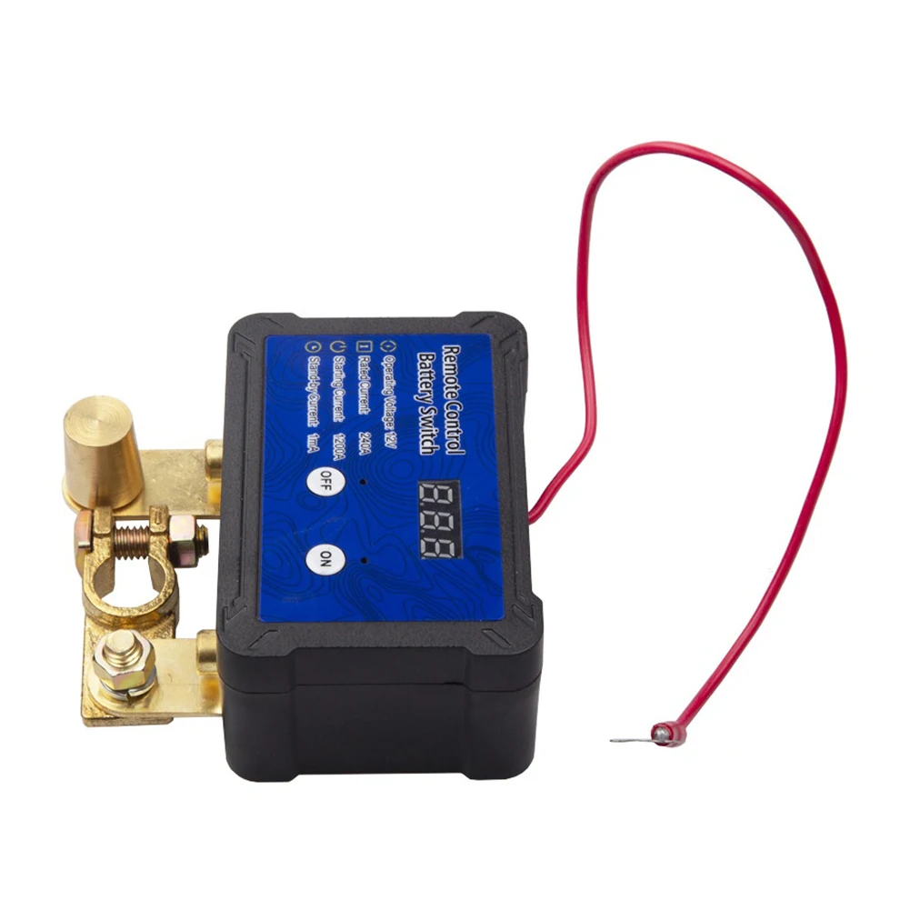 

DC12V/24V 240A Remote Battery Disconnect Switch Voltage Display Car Kill Switch Plastic Metal Accesorios Para Auto