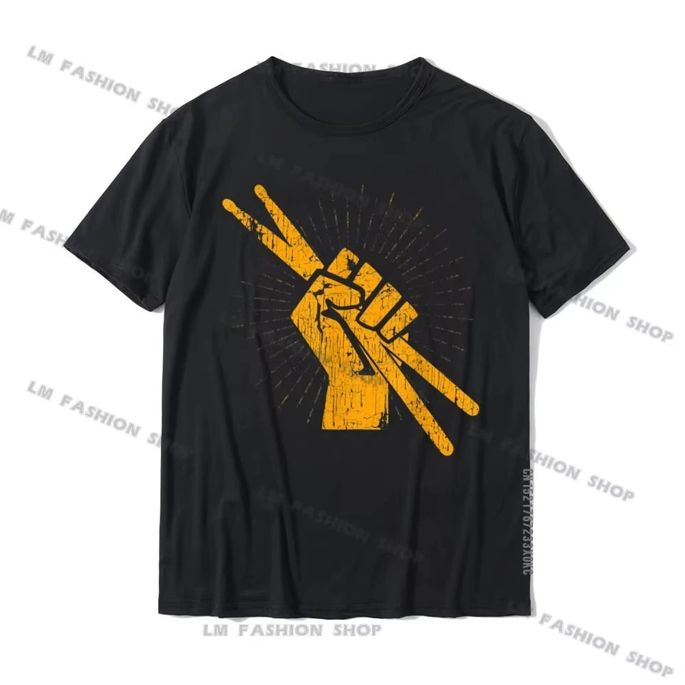 Drummer Drum Sticks T Shirt Percussion Lover Rock Gifts Tee Fitted Adult Top T-Shirts Tops Shirt Unique