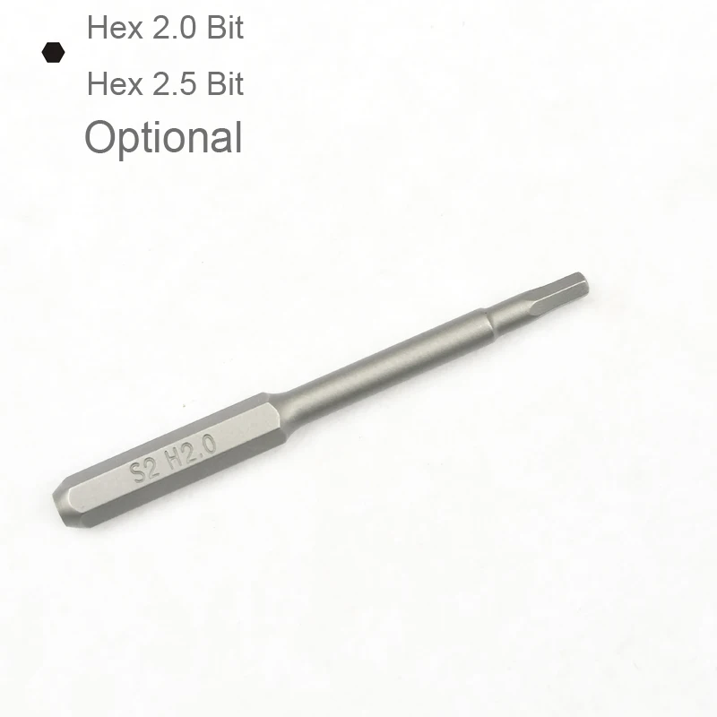 Hex Shank Magnetic Micro Driver Bits Grupo H2.0 H2.5 Chave de Fenda h4 x 45 mm Elétrico mm Opcional 12 Pcs Lote Novo