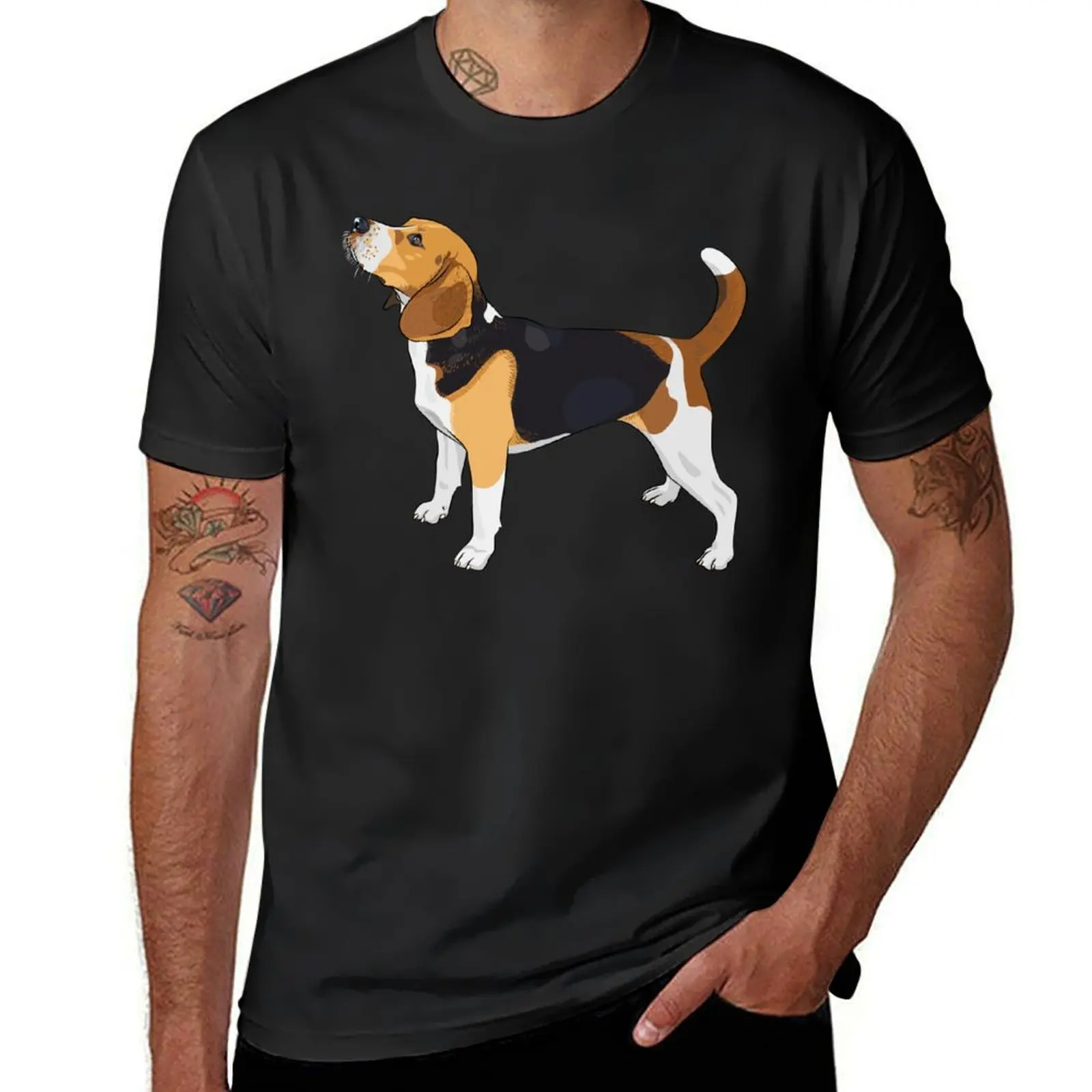 

Beagle T-Shirt hippie clothes plus sizes animal prinfor boys tops men clothes