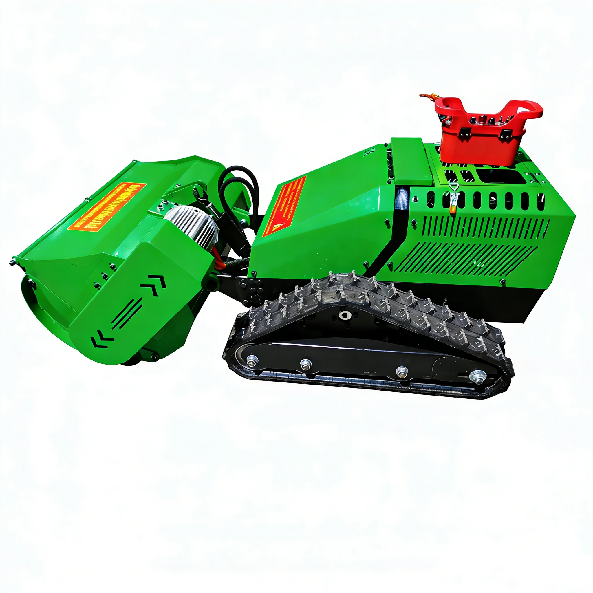 Intelligent Tracked Robot Lawnmower Wireless Remote Controlled Lawnmower Automatic Trimming Machine for Orchards and Gardens