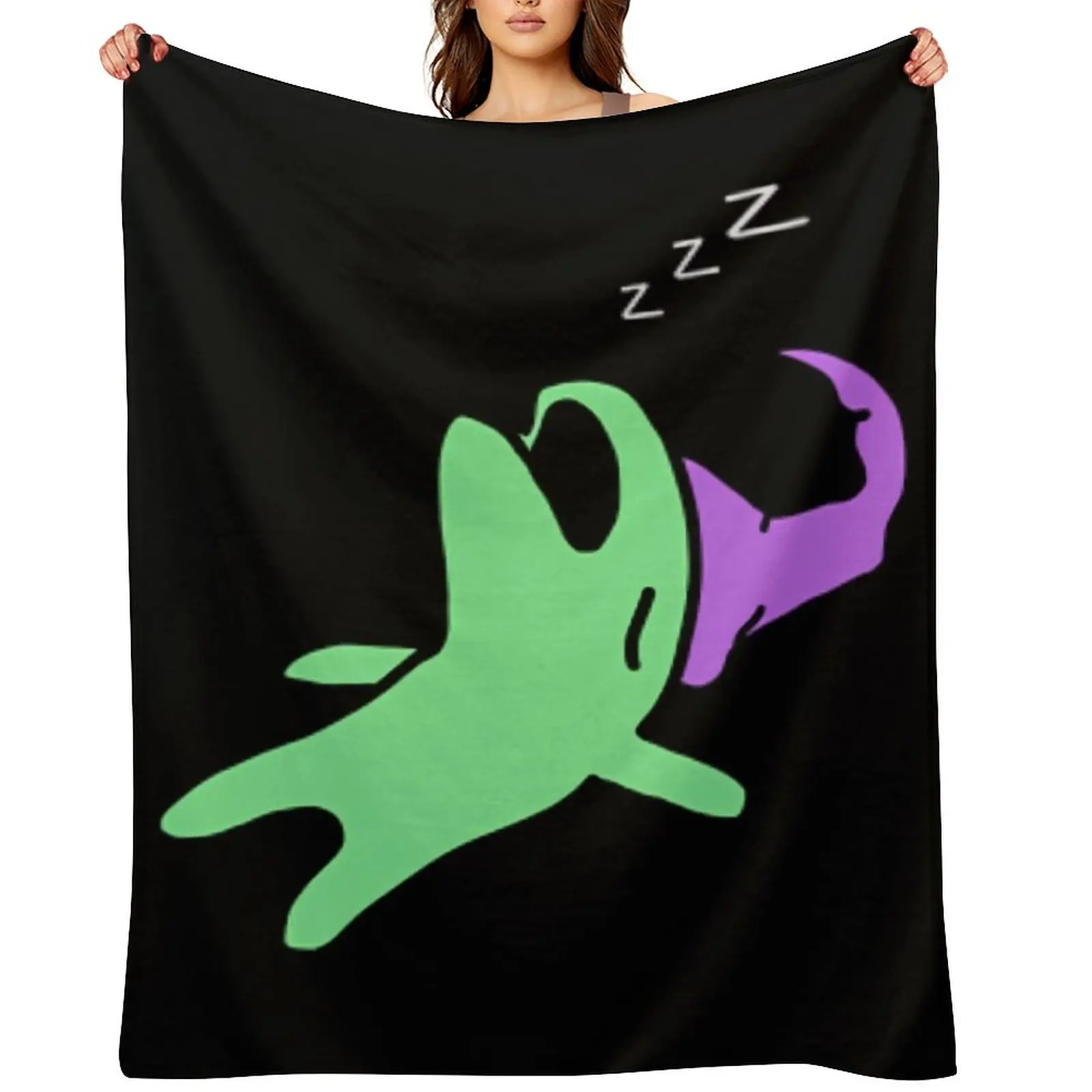 Glep Sleeping Smiling Friends \t Throw Blanket Retros heavy to sleep Luxury bed plaid Thermals For Travel Blankets