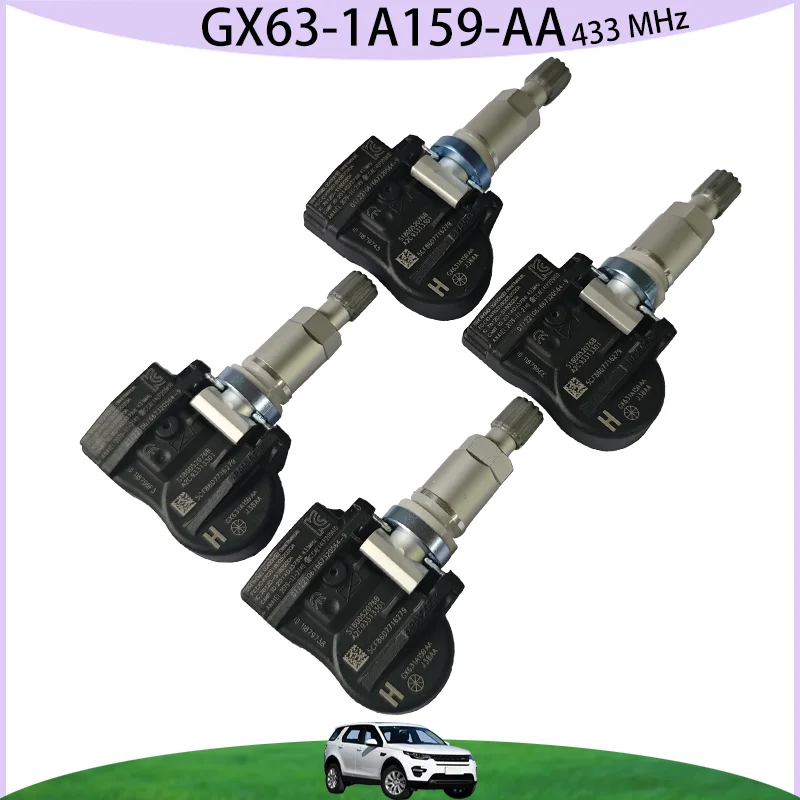 1/4PCS 433MHZ GX631A159AA Tire Pressure Sensor For Land Rover Defender Discovery Freelander Car TPMS LR070840 LR018861 LR021935