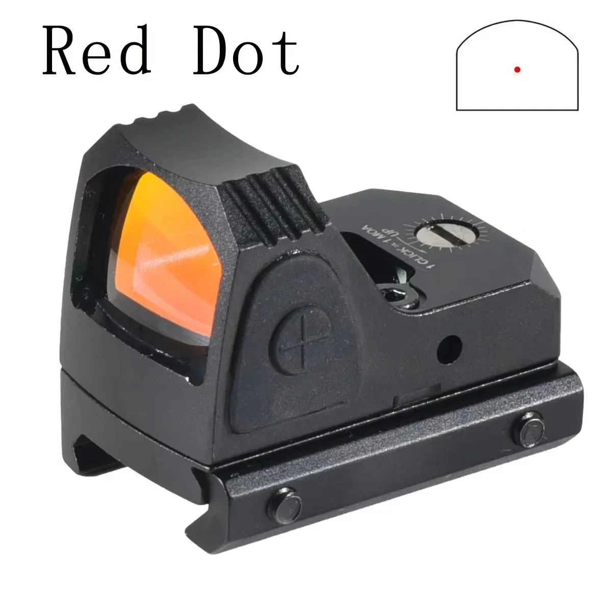 4X32 Tri-Illuminated Optics Riflescope with Red Dot Sight and Red/Green Laser Combo Outdoor Tactical Accessoirey Fit 20mm Rail