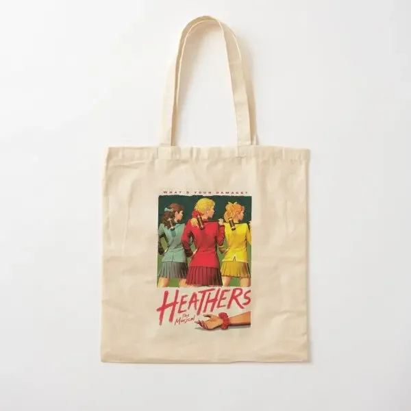 

Musical Drama Retro Vintage Cotton Canvas Bag Foldable Fabric Women Fashion Ladies Tote Printed Reusable Unisex Handbag Casual