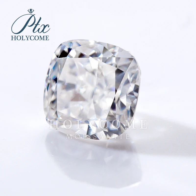 

Moissanite Stone Ice Crushed Cut Cushion VVS1 D Color Loose Lab Grown Diamond with GRA Certificate Gemstones Wholesale