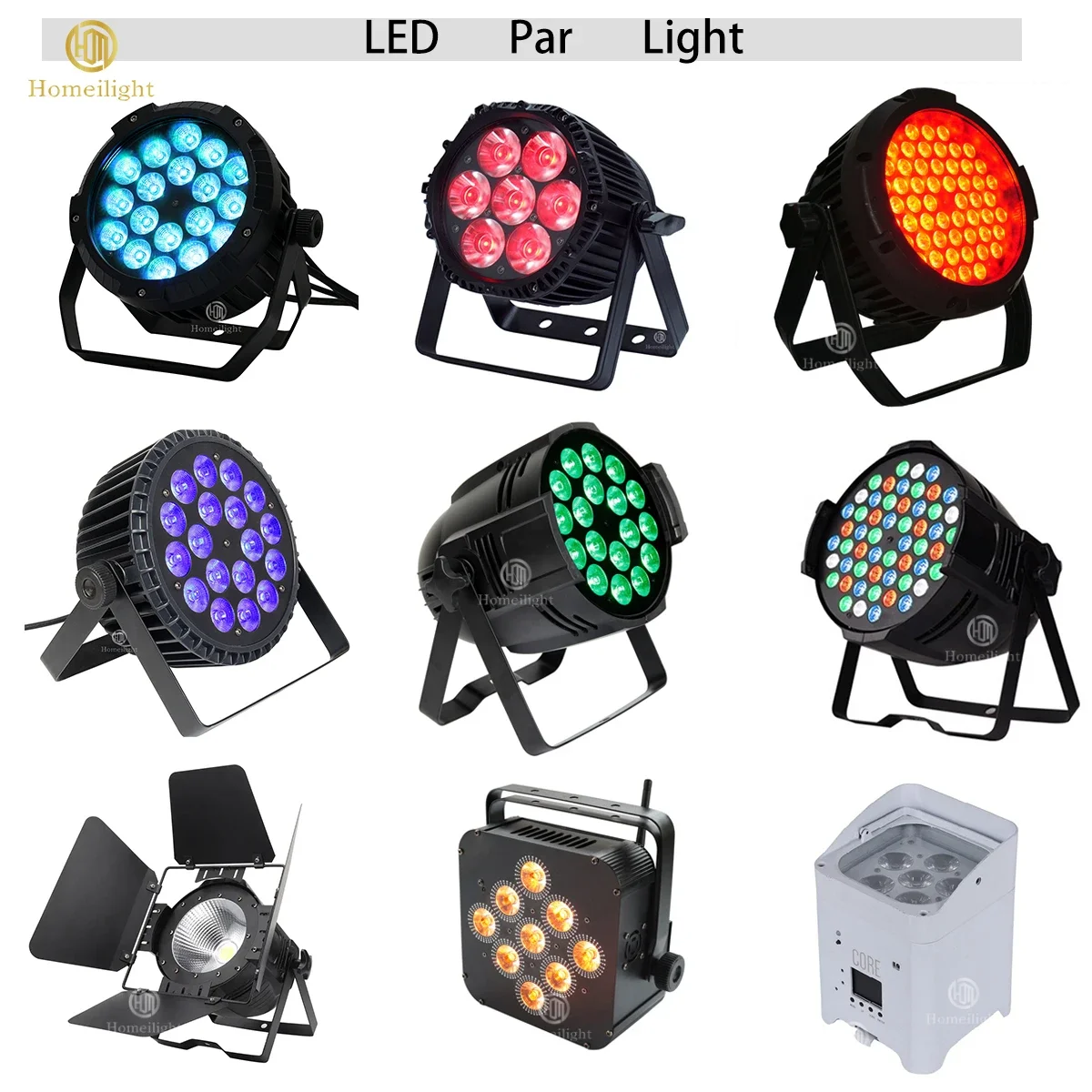 Illuminazione per DJ da palcoscenico per interni ed esterni IP65 Uplight 18x18w RGBWUV 6 in 1 LED impermeabile Par Light