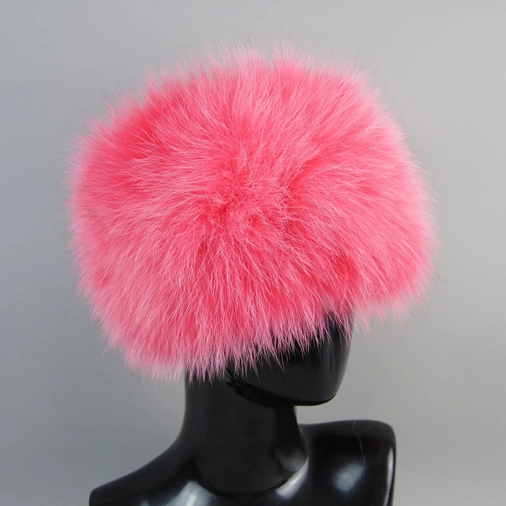 Hot Sale Women Winter Warm Real Fox Fur Scarf Fur Headbands Fox Fur Scarves Luxury Neck Warmer Good Elastic Natural Fur Mufflers