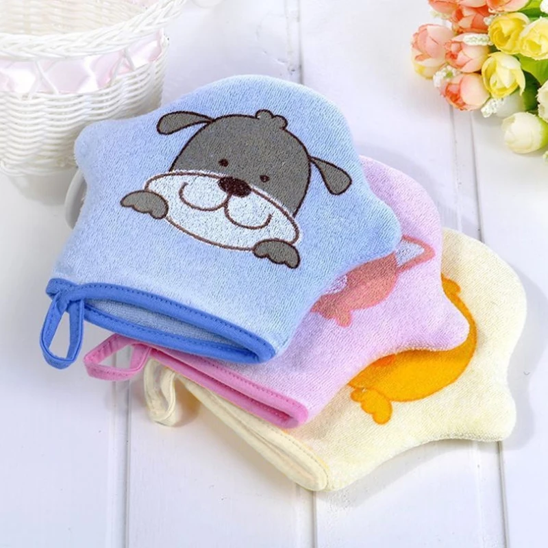 for Creative Baby Bath Gloves Children Cartoon Bath Towel Scrubbing Gloves Body Clean Sponge Bath Accessories Soft Glove