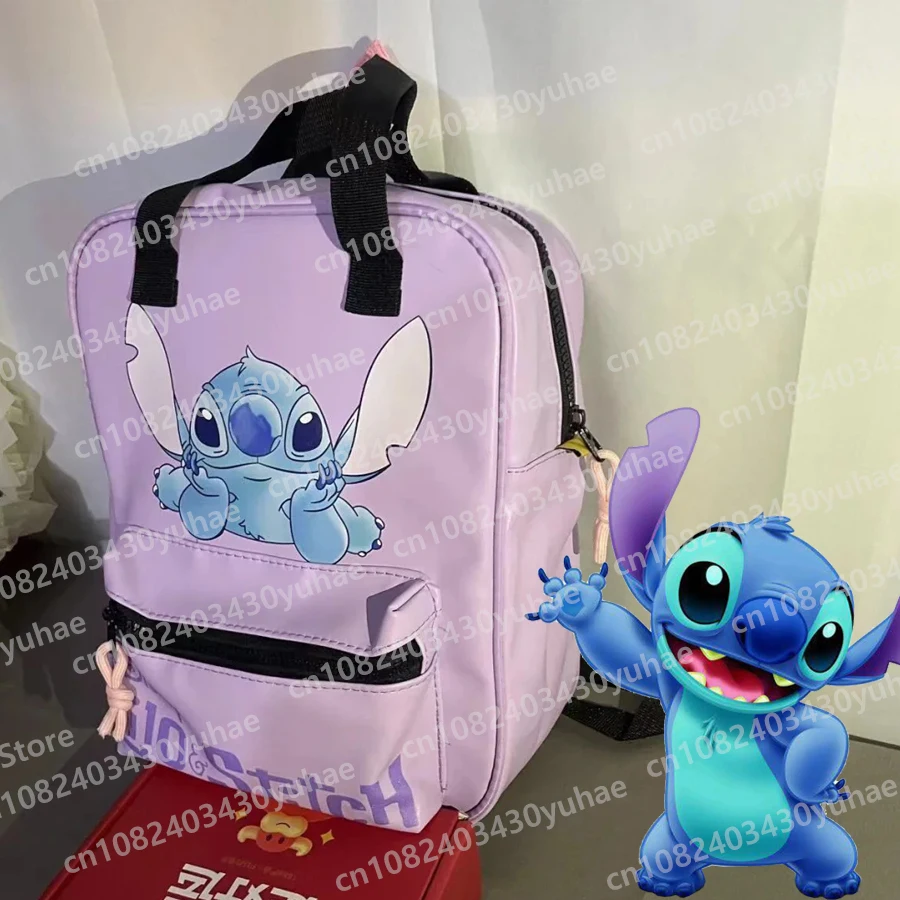 Mochila de Disney Stitch para niño y niña, Bolsa Escolar bonita de dibujos animados, regalo escolar de Boutique, novedad de 2024