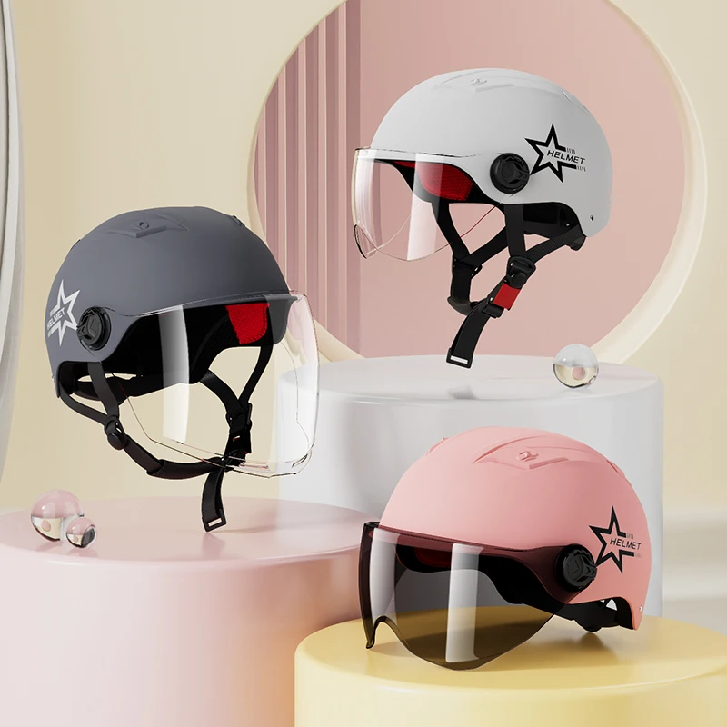 Unisex All-Season Electric Bike/Motorcycle Helmet – Waterproof, UV-Resistant, Coldproof, Lightweight Safety Helmet
