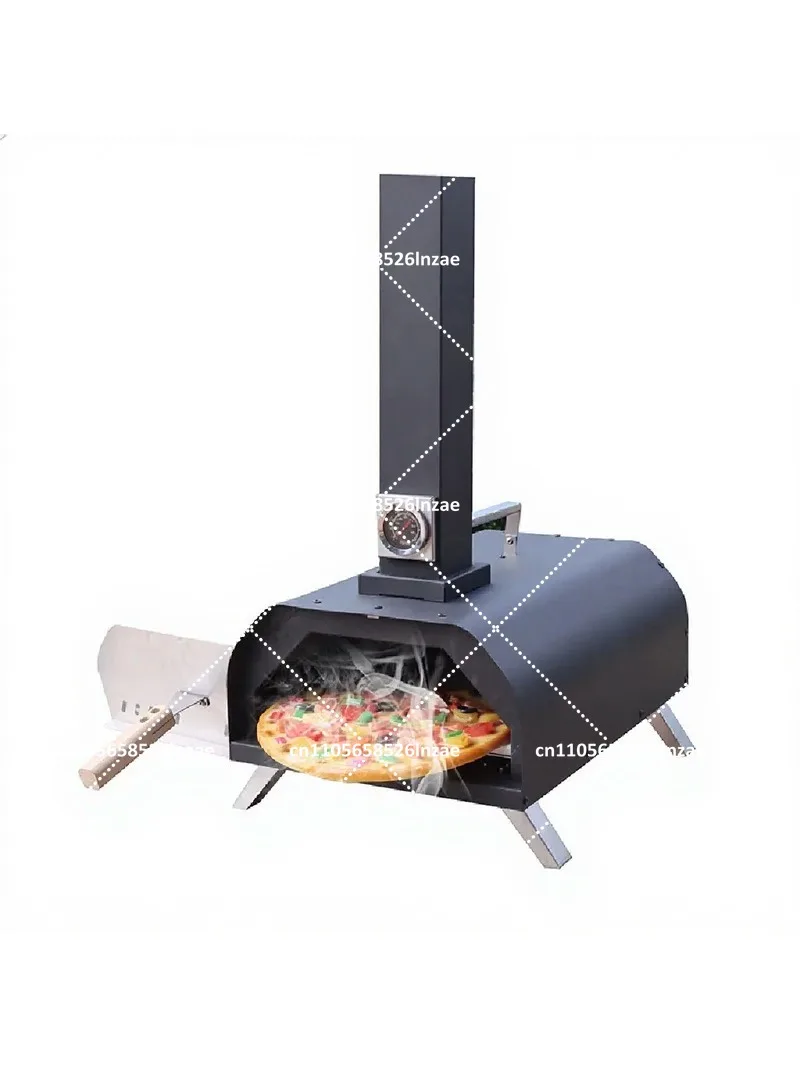 Portable Folding Pizza Oven with Thermometer Stainless Steel for Home Outdoor Camping