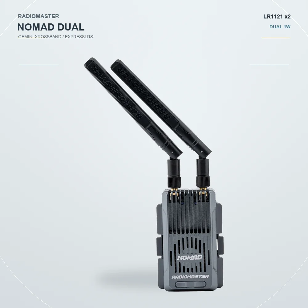 module-radiomaster-nomad-dual-1w-gemini-xrossband-expresslrs-24ghz-900mhz-twin-1w-tx-pour-drone-de-course-fpv-liaison-radio-de-controle
