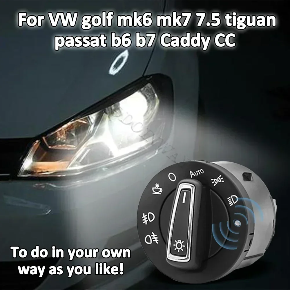 LED AUTO headlight switch fog lamp sensor button control module car for Octavia A5 2007 2014 Yeti 2018 Rapid Scala accessories