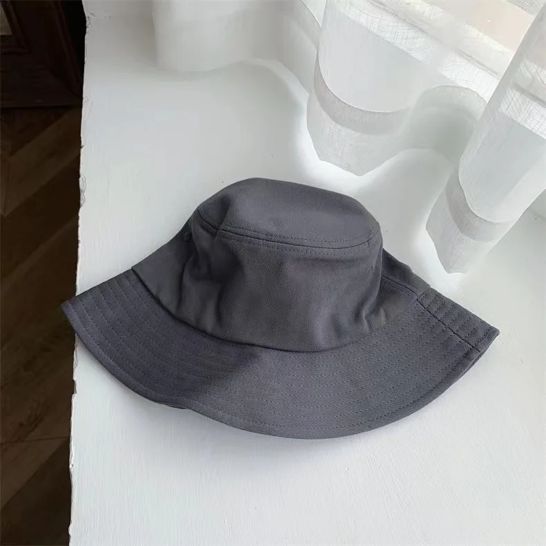 Solid color fisherman hat for men and women spring and summer ins basin hat versatile foldable hat fashion Korean version sunhat