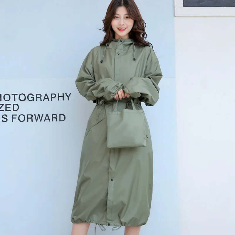 Fashion Rain Coat Jacket Men Women Waterproof Active Outdoor Trench Raincoat with Hood Lightweight Windbreaker Long Rain Poncho