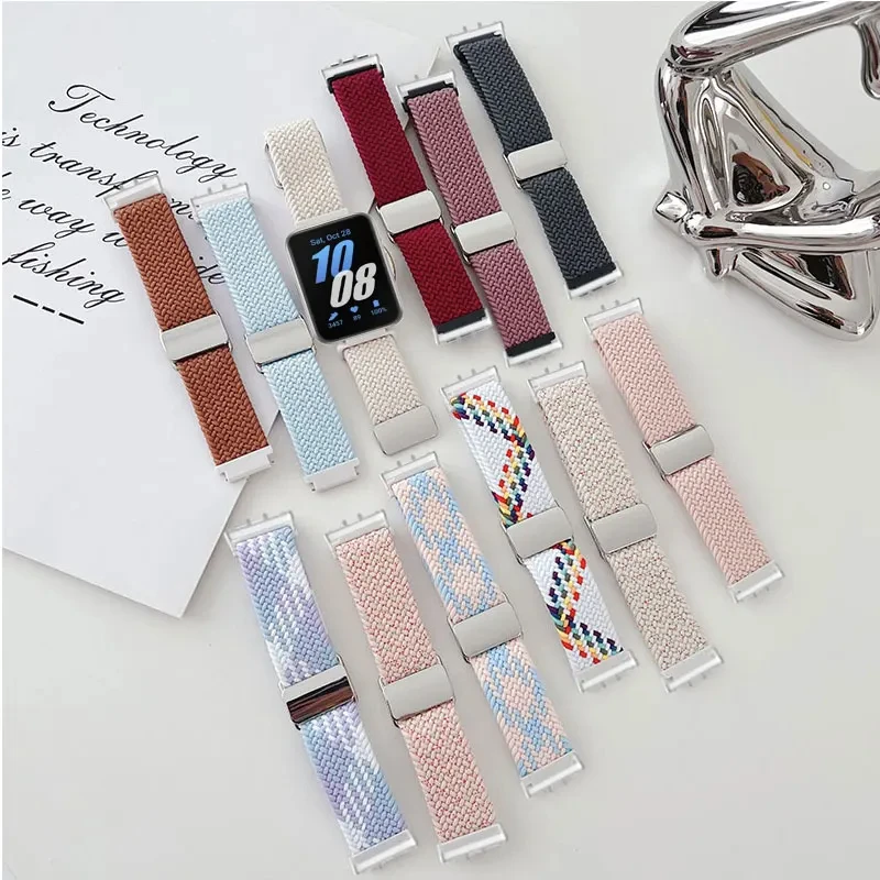 Ремешок с магнитным плетением для Samsung Galaxy Fit 3 SM-R390, цветной спортивный ремешок, браслет для Samsung Galaxy Fit 3, аксессуар для ремешка для часов