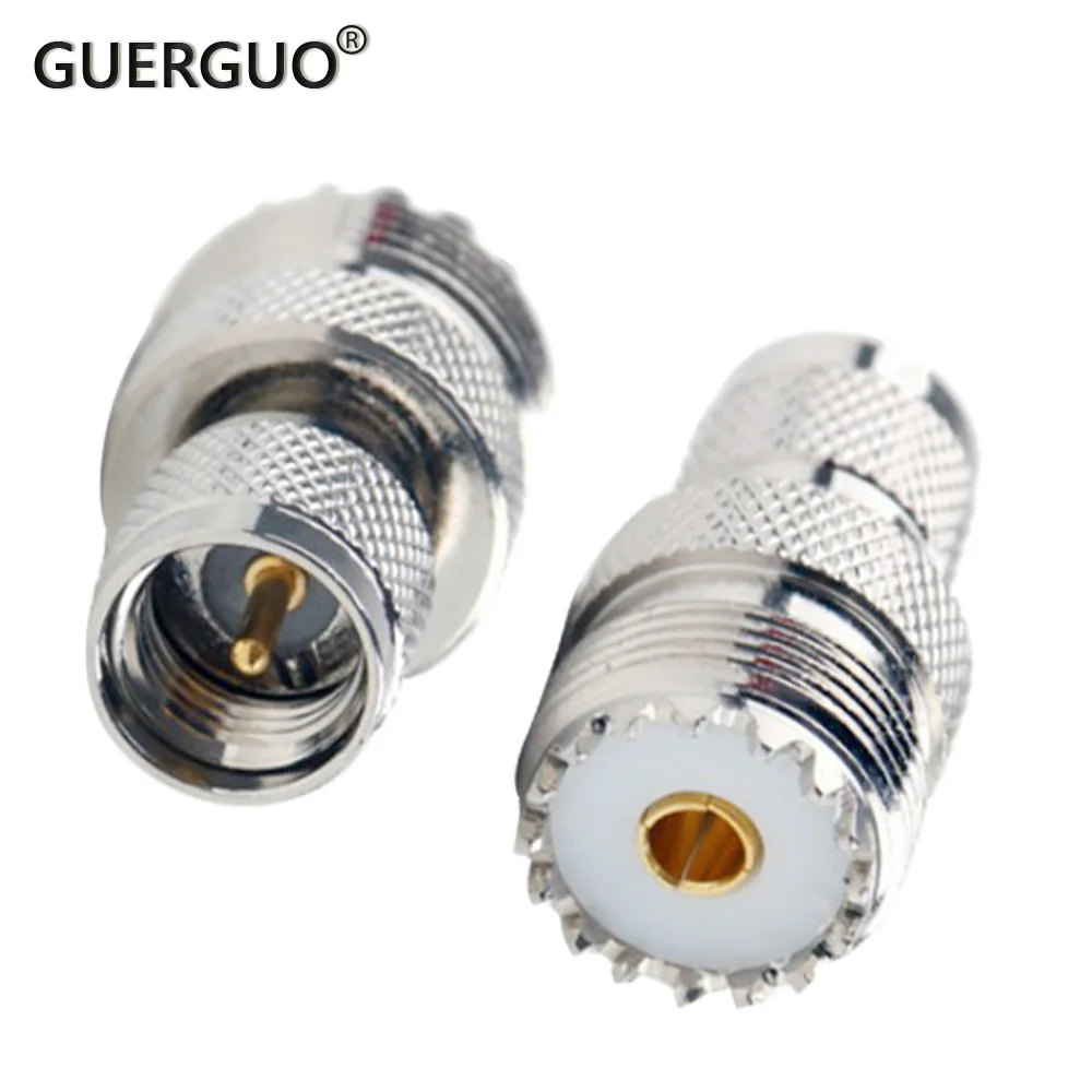 

1PC UHF Connector SO239 Female to 8.3 Male MINI UHF SL16 MiniUHF Male RF Coaxial Adapter
