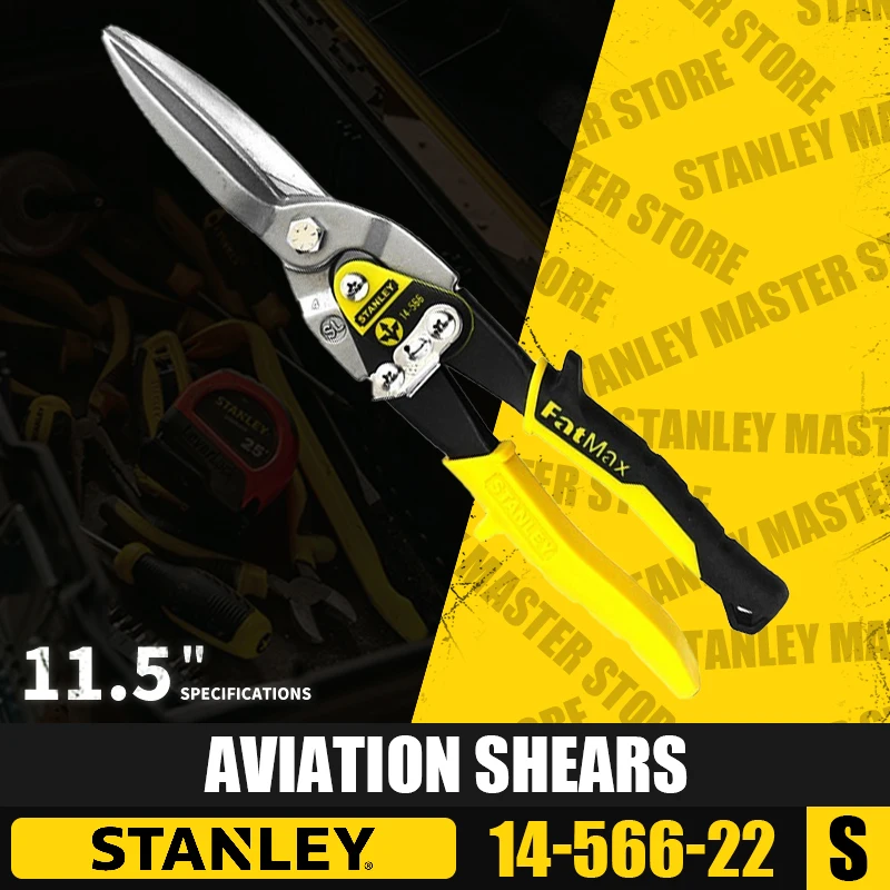 STANLEY-tesouras da aviação, de aço inoxidável, tesouras da malha de arame da lata, 14-562-22/14-563-22/14-564-22/14-566-22