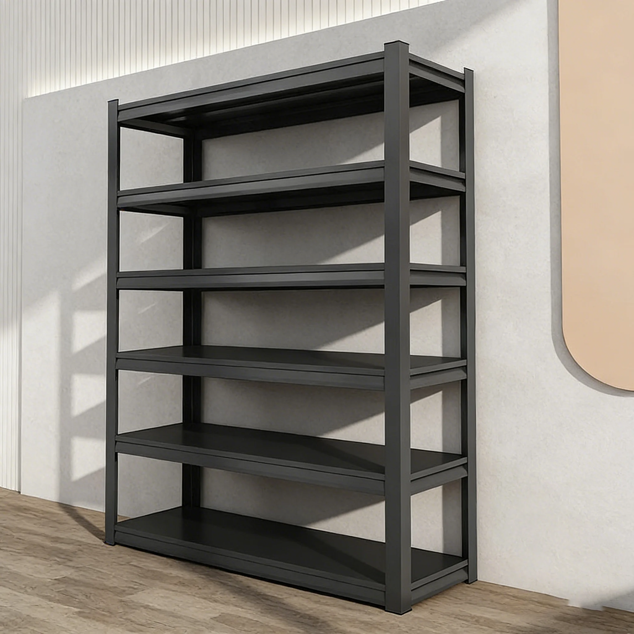 

Industrial 5-Tier Wire Mesh Storage Shelf with 150KG Load Capacity Heavy Duty Steel Rack and Shelving for Warehouse Good Storage