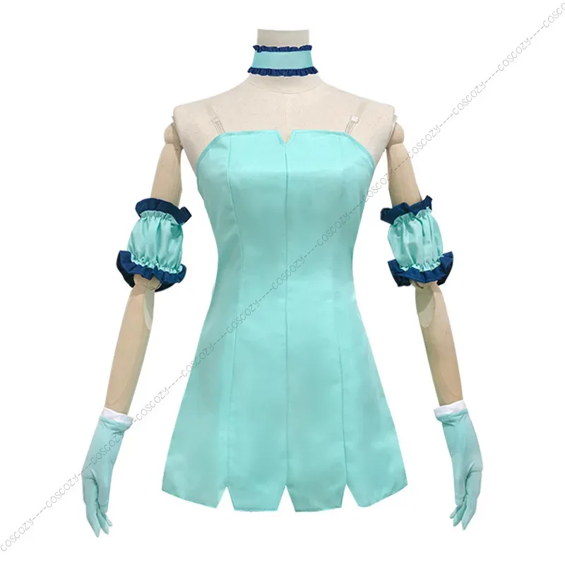 

Tokyo Mew Mew Manga Minto Aizawa Cosplay Mint Green Pink Dress Momomiya Ichigo Cosplay Costume Mint Aizawa Outfit Anime Cosplay
