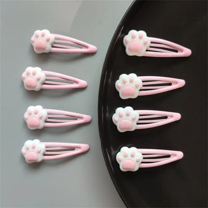 40PCS-1PCS Hairpin Fit Spice Girl Color Cartoon Cat Claw Shape Hairpin Sweet Metal Hairpin Fit Teen Girl