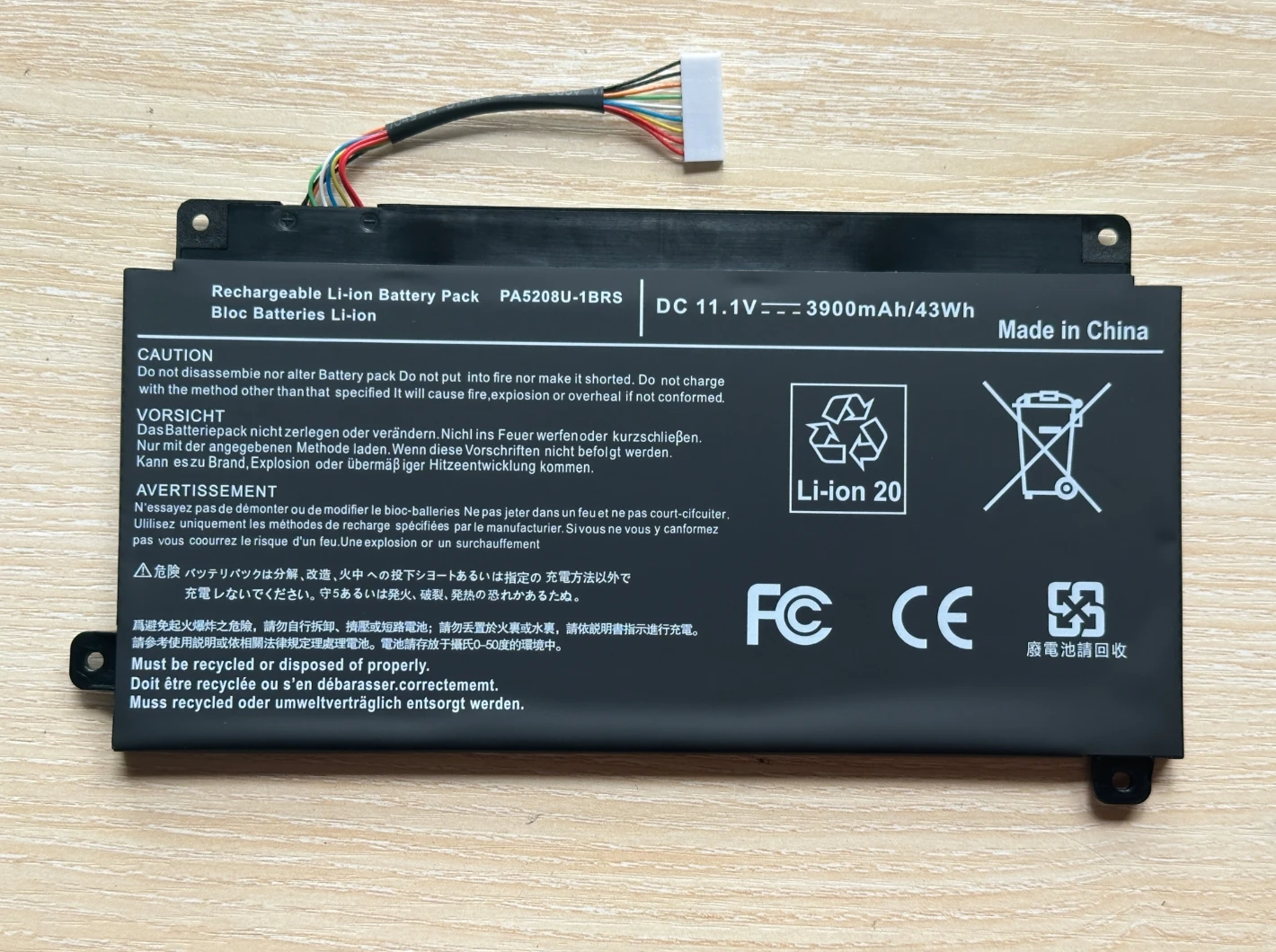 PA5208U-1BRS 10.8V 3860mAh Laptop Battery for Toshiba Chromebook CB30 CB35 CB35-B3340 CB35-B3330 Satellite E45W P55W L55W-C