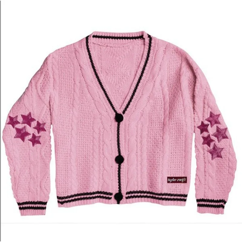 

Women's Autumn Winter Tops Coat Sweater Cardigan Embroidery Knitting Retro Simple Comfortable Loose Casual Design Advanced Niche