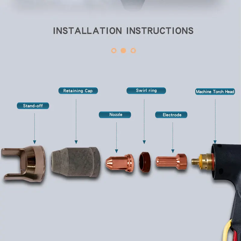 PT-100 Hand Plasma Torch Head kit ECO IPT-100 Professional Metal Cutter PT100A Plasma Cutting Torch 1Pcs