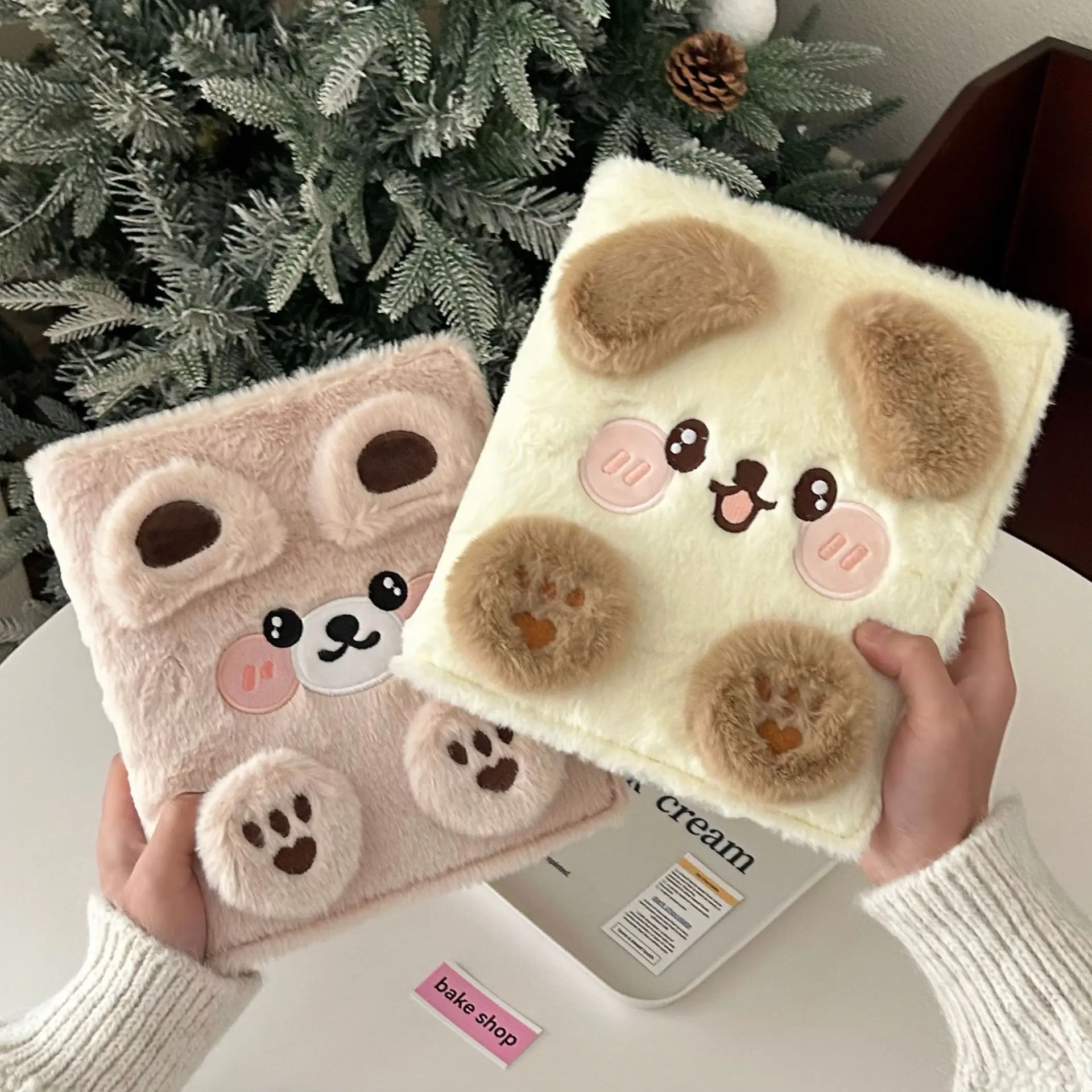 MINKYS-Porte-cartes photo Kawaii Fluffy Bear Puppy, A5 Kpop Photocard Binder, Strengthening Ple, Idol Plush Album