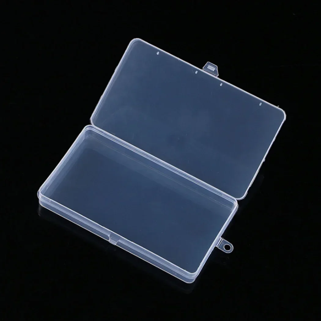 1Pcs Plastic Empty Storage Box New Small Transparent With Lid Collection Container Jewelry Holder Case Organizer Tool Storage