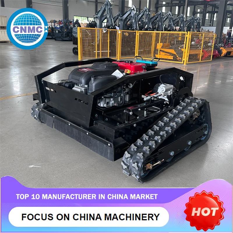 Remote Control Robotic Lawnmower - Garden Robot Lawn Mowing Efficient Diesel Engine Electric Start Chinese Customizable