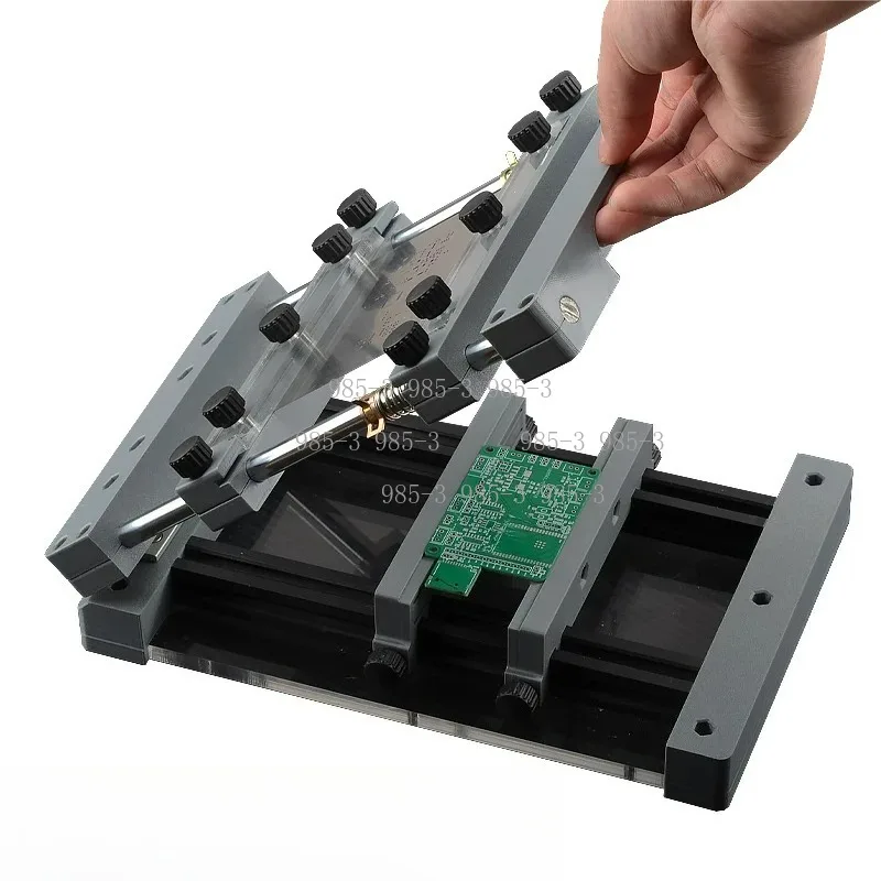 250x250mm SMT Solder Paste Printing Machine, Manual Desktop PCB Stencil Printer for Precision PCB Prototyping