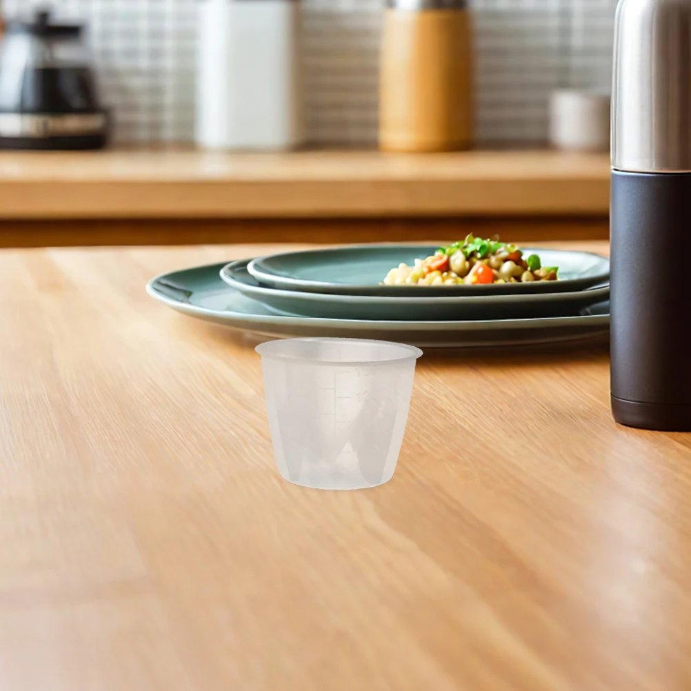 

6pcs Measuring Cup 160Ml Transparent Reusable Kitchen Tool For Rice Dry Liquid Ingredients Laundry Detergent Clear Replacement